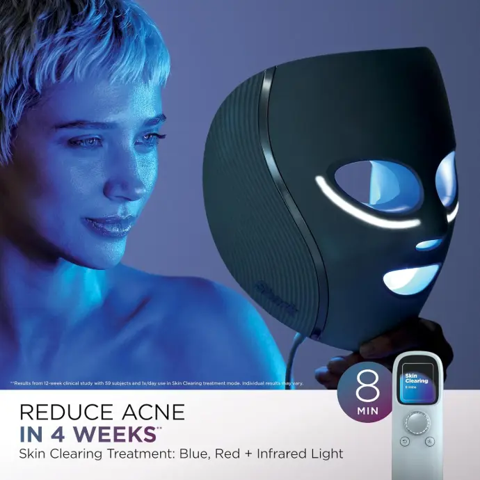 Shark CryoGlow LED Face Mask with Red and Blue Light Therapy β Anti-Ageing Skincare Gift
